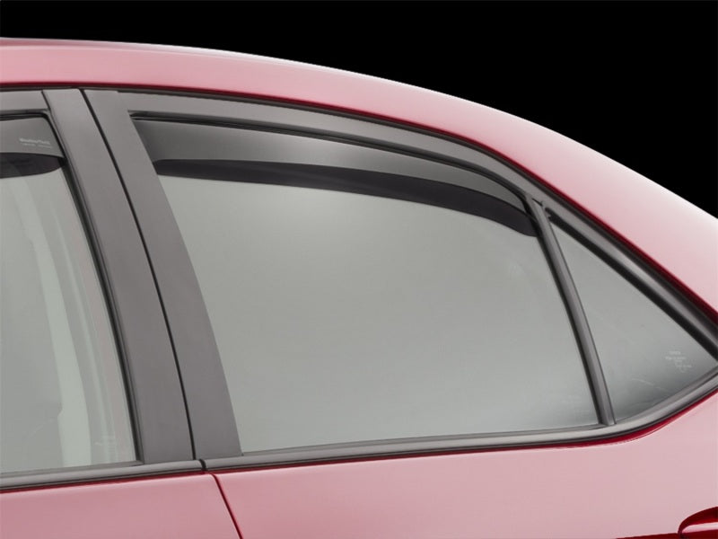 WeatherTech 14-19 Toyota Corolla (Incl. iM) Rear Side Window Deflectors - Dark Smoke