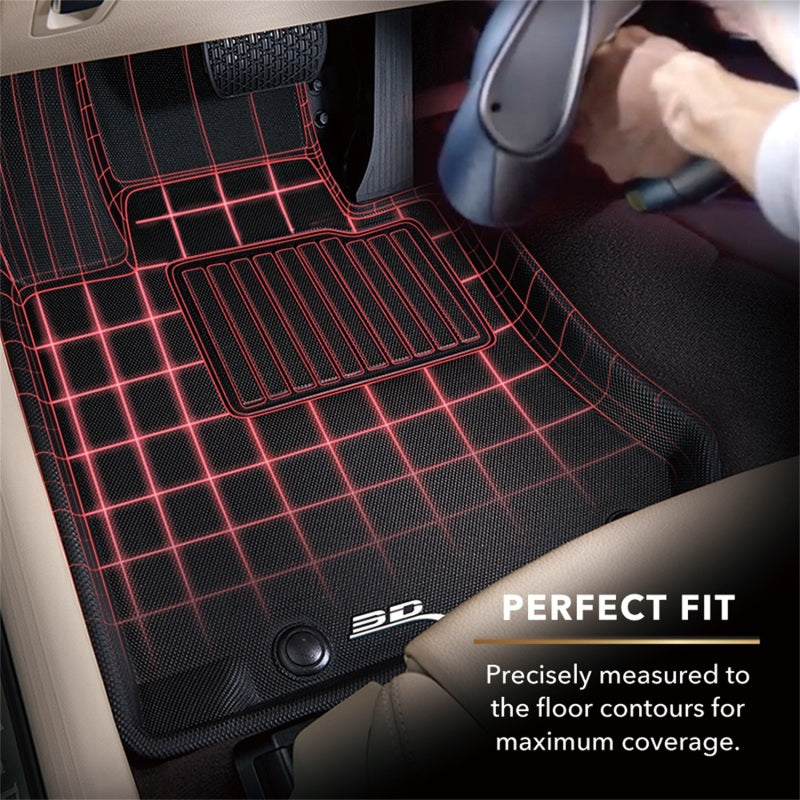 3D MAXpider 2021 Buick Encore GX FWD 20-21/Chevy Trailblazer FWD Kagu 1st +2nd Row Floormats - Black