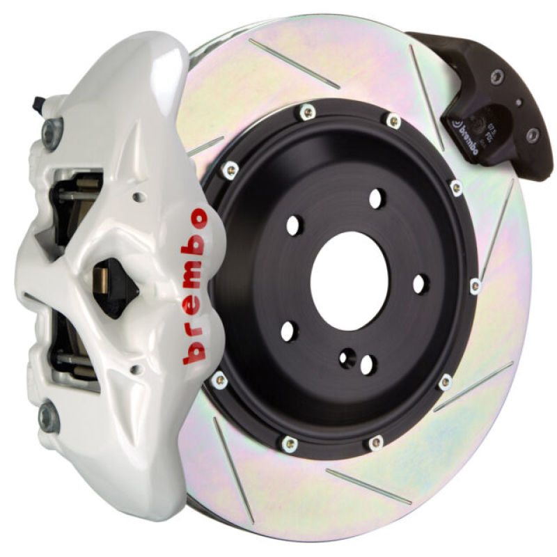 Brembo 17-23 530i/530i xDrive Fr GT BBK 6Pis Cast 380x34 2pc Rotor Slotted Type3-White