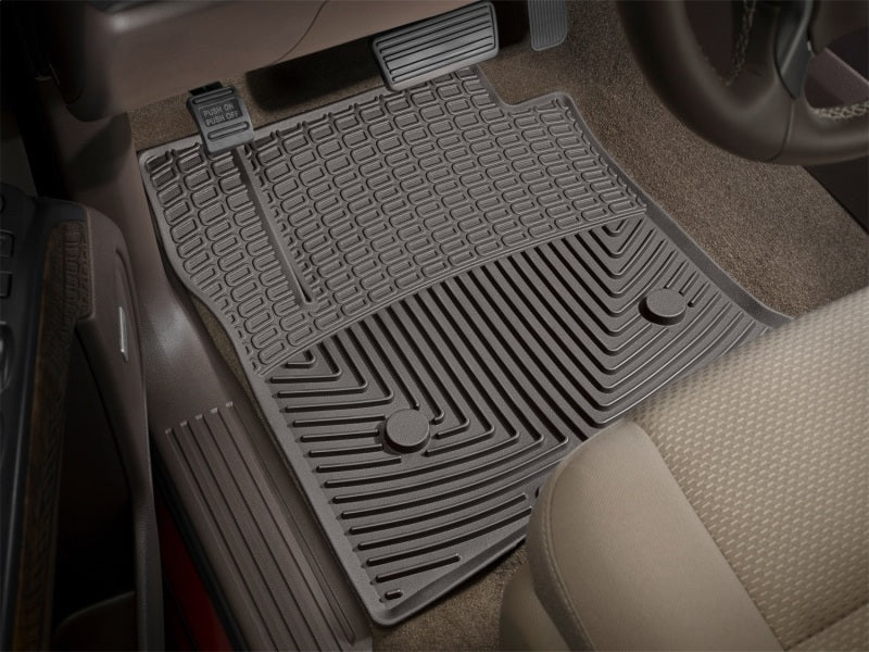 WeatherTech 10+ Cadillac SRX Front Rubber Mats - Cocoa