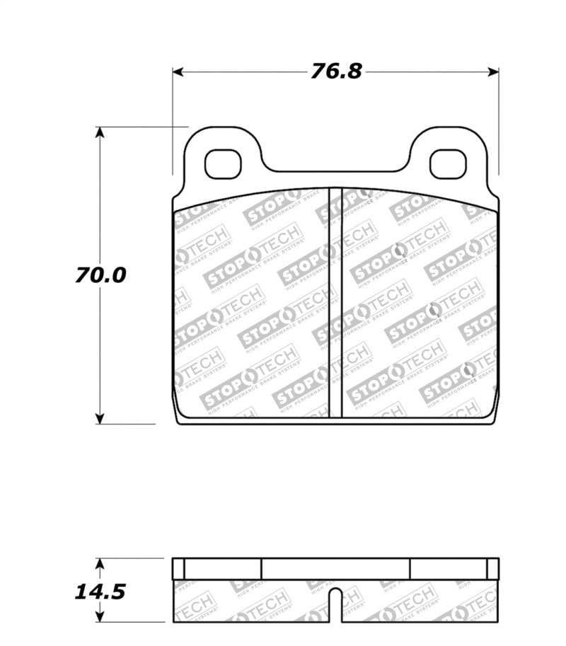 StopTech Street Touring 75-95 Alfa Romeo 2000 Spider/Graduate/Veloce Front Brake Pads