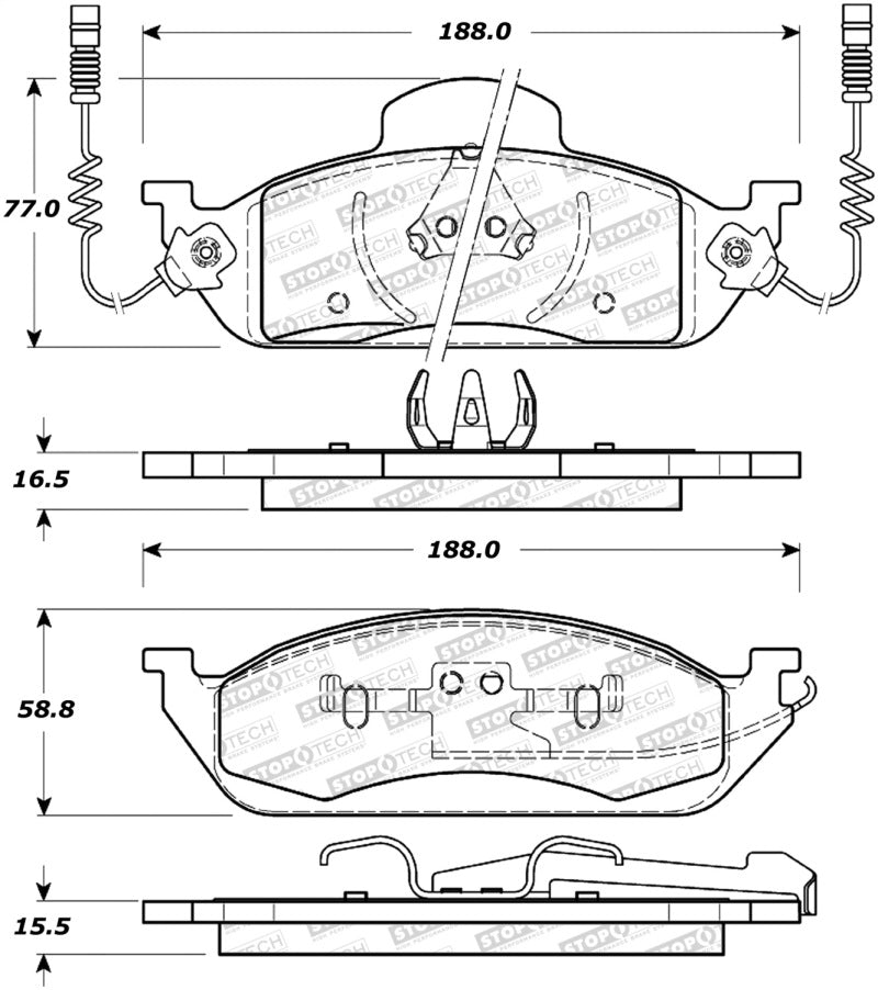 StopTech Street Brake Pads