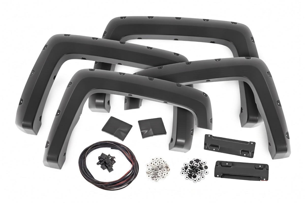 Pocket Fender Flares | 6'7" & 8' Bed | GPA Graphite | Chevy Silverado 1500 (14-18)/2500HD