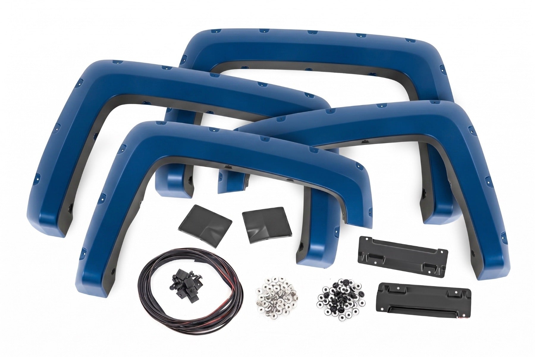 Pocket Fender Flares | 6'7" & 8' Bed | GA0 Northsky Blue | Chevy Silverado 1500 (14-18)/2500HD