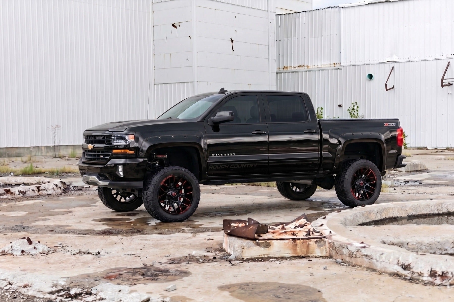 Pocket Fender Flares | 5'9" Bed | GB8 Mosaic Black | Chevy Silverado 1500 (14-18 & Classic)