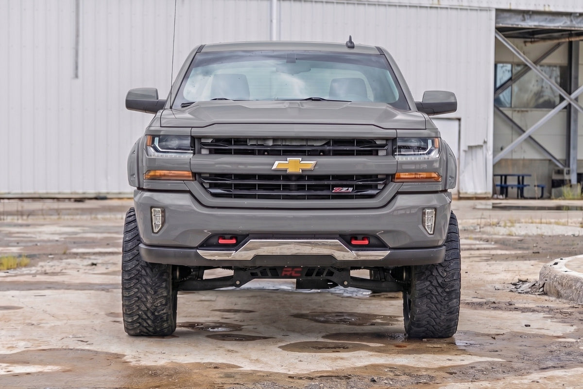 Pocket Fender Flares | 6'7" & 8' Bed | G1C Overcast | Chevy Silverado 1500 (14-18)/2500HD