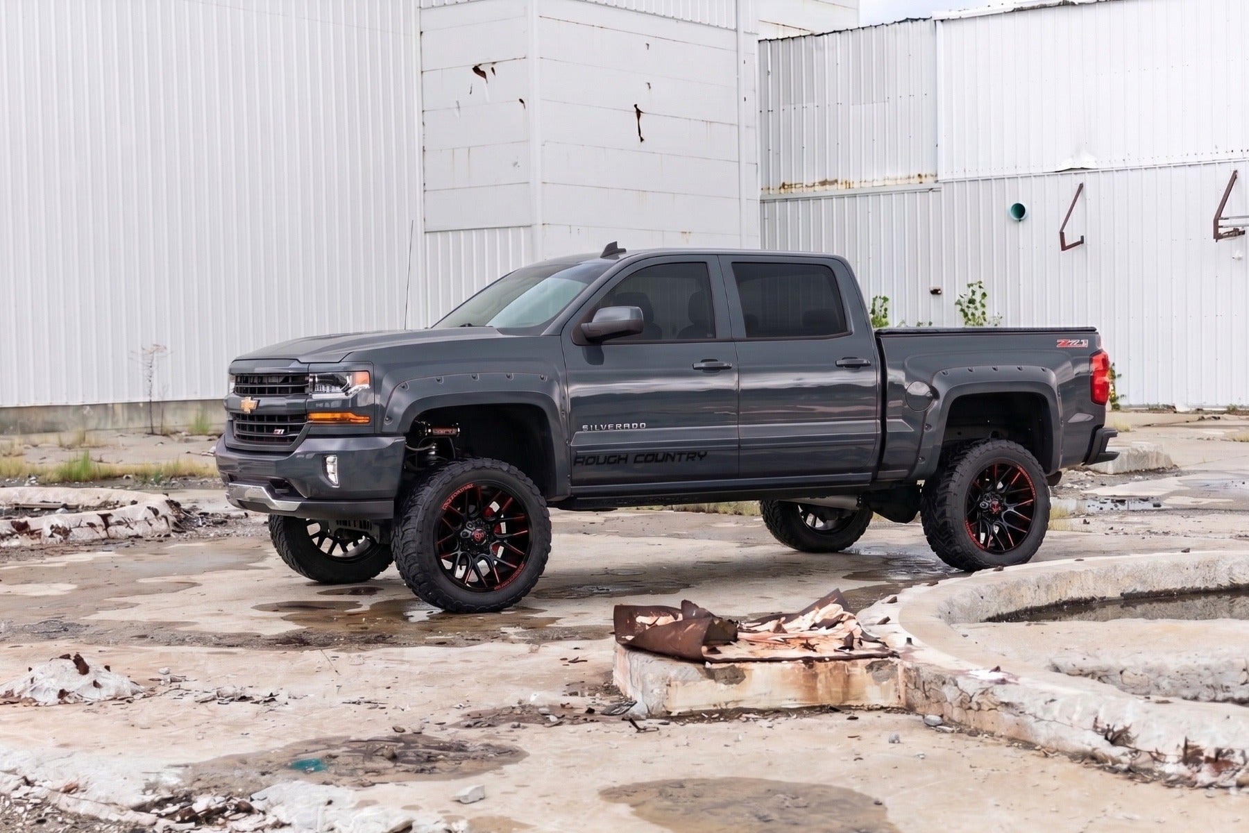 Pocket Fender Flares | 5'9" Bed | GJI Shadow Gray | Chevy Silverado 1500 (14-18 & Classic)