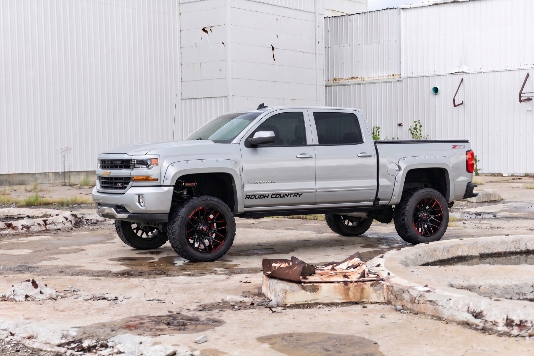 Pocket Fender Flares | 5'9" Bed | GAN Silver Ice Metallic | Chevy Silverado 1500 (14-18 & Classic)