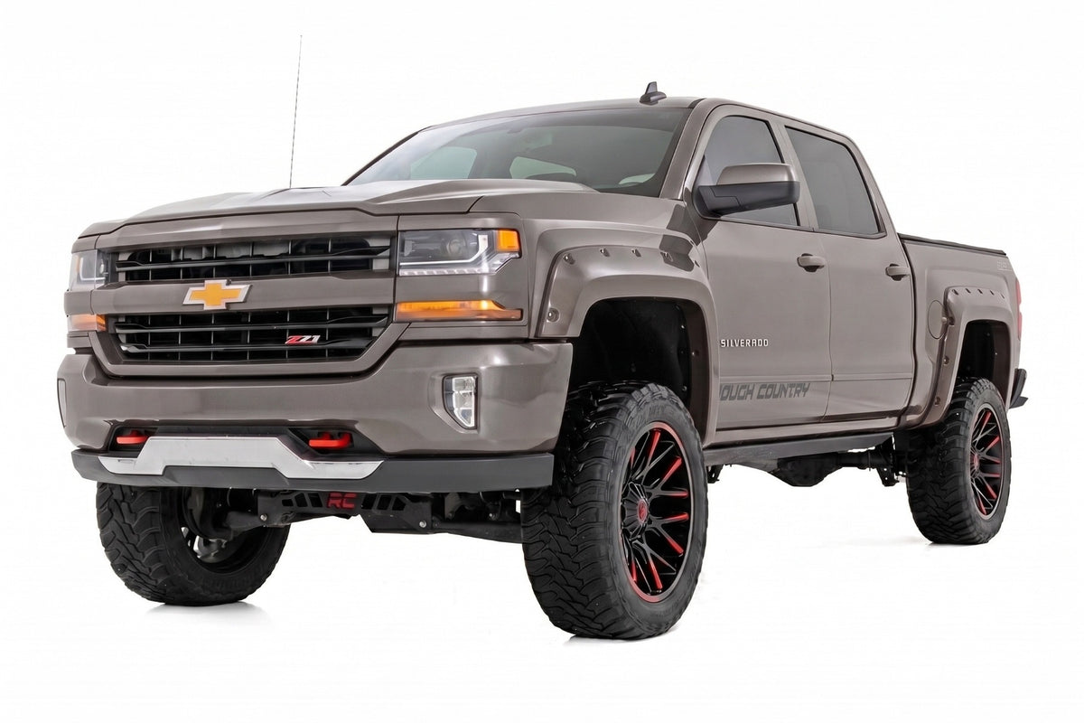 Pocket Fender Flares | 5'9" Bed | GXG Tungsten | Chevy Silverado 1500 (14-18 & Classic)