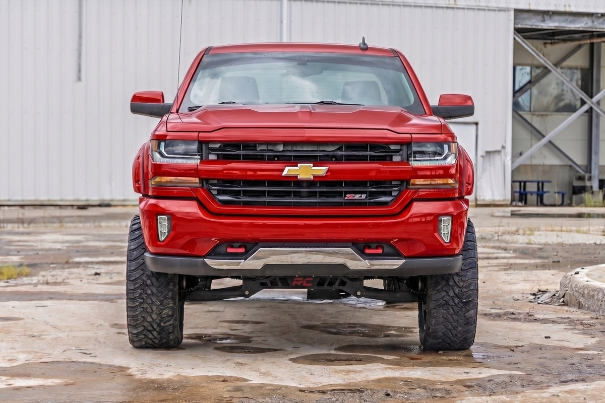 Pocket Fender Flares | 6'7" & 8' Bed | GCN Victory Red | Chevy Silverado 1500 (14-18)/2500HD