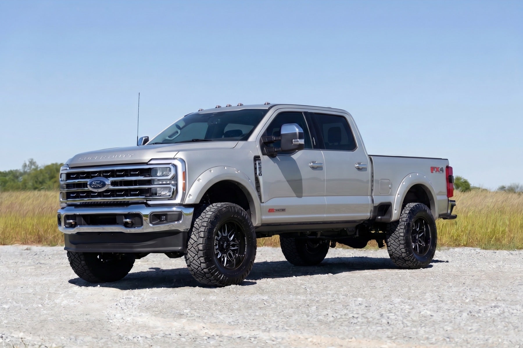 Pocket Fender Flares | JS Iconic Silver | Ford F-250/F-350 Super Duty (23-26)