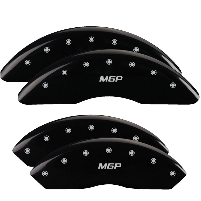 MGP 4 Caliper Covers Engraved Front & Rear With stripes/Journey Yellow finish black ch