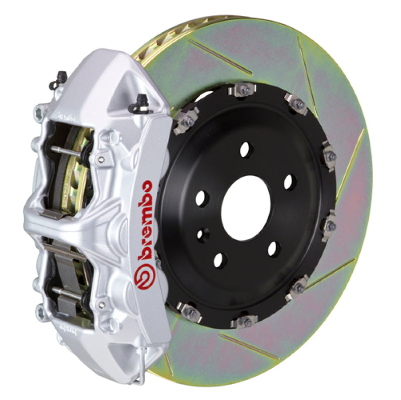 Brembo 20+ Model Y Front GT BBK 6 Piston Cast 365x34 2pc Rotor Slotted Type-1-Silver