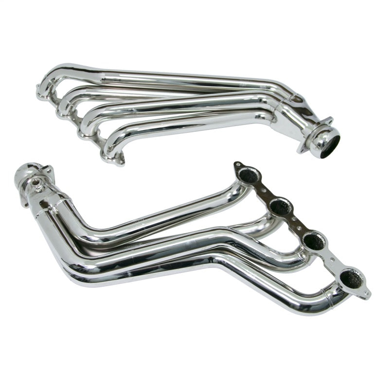 BBK 10-15 Camaro LS3 L99 Long Tube Exhaust Headers With Converters - 1-3/4 Chrome