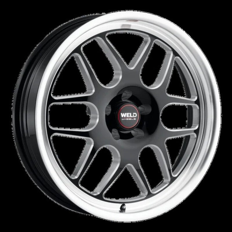 Weld Solana Drag 17x7 / 6x139.7 BP / ET0 / 106.1mm Bore - Gloss Black MIL DIA Wheel