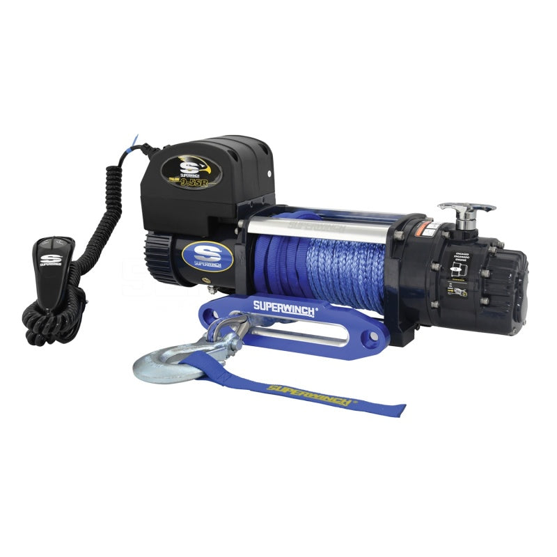 Superwinch 9500 LBS 12V DC 3/8/in x 80ft Synthetic Rope Talon 9.5SR Winch