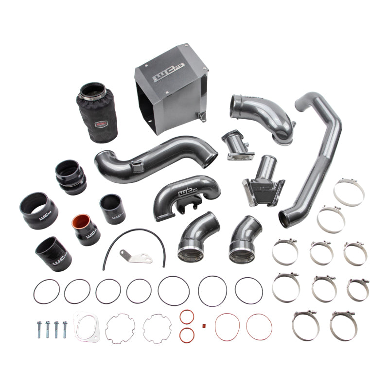 Wehrli 2007.5-2010 Chevrolet Duramax 6.6L LMM Stage 2 High Flow Intake Bundle Kit - Chevy Orange