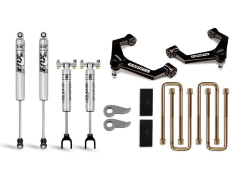 Cognito 20-24 Chevy Silv/Sierra 2500/3500HD 2/4WD 3in Perf Ball Joint Lvl Lift Kit w/ Fox PS 2.0 IFP