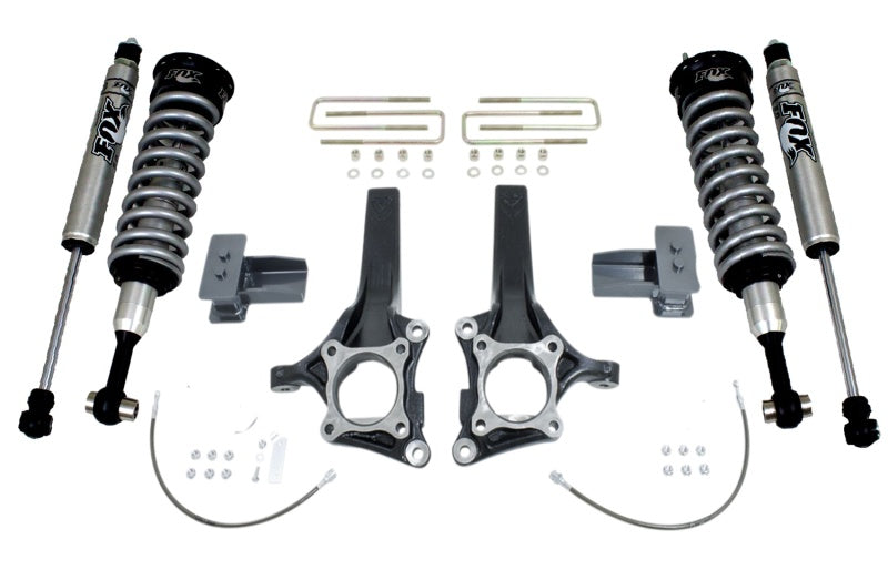 MaxTrac 15-18 Ford F-150 2WD 7in/4in MaxPro Elite Spindle Lift Kit w/FOX Shocks