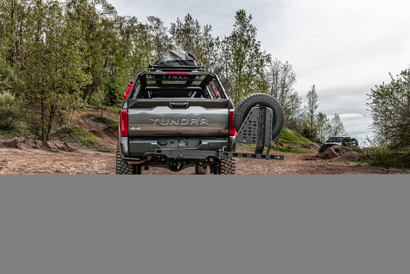 Go Rhino Swing-A-Way Tire Carrier Hitch Mounted Textured Black