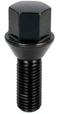 Project Kics 28MM THREAD / 52MM TOTAL Black Special Wheel Lug Bolt For Bmw - 12X1.50