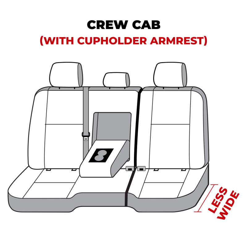 Covercraft 11-24 Dodge Ram Polycotton SeatSaver Custom Second Row Seat Covers - Grey