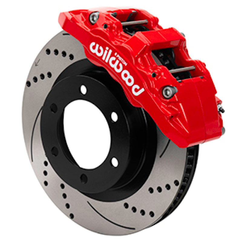 Wilwood - 2022 Toyota Tundra/LC300 Aero6-DM Front Brake Kit 13.56 SRP Red Rotor W/Lines