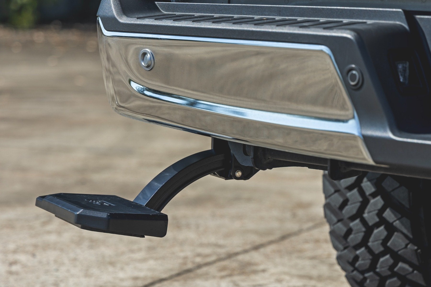 Rough Country Retractable Truck Bed Step for 2010-2018 Ram 1500