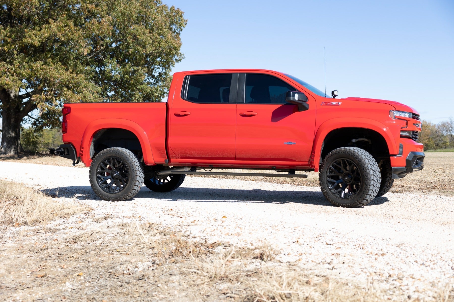 Rough Country PSR51920 Lighted Power Running Boards for 19-24 Silverado Sierra 1500 2500 HD 3500 HD (No Drill)