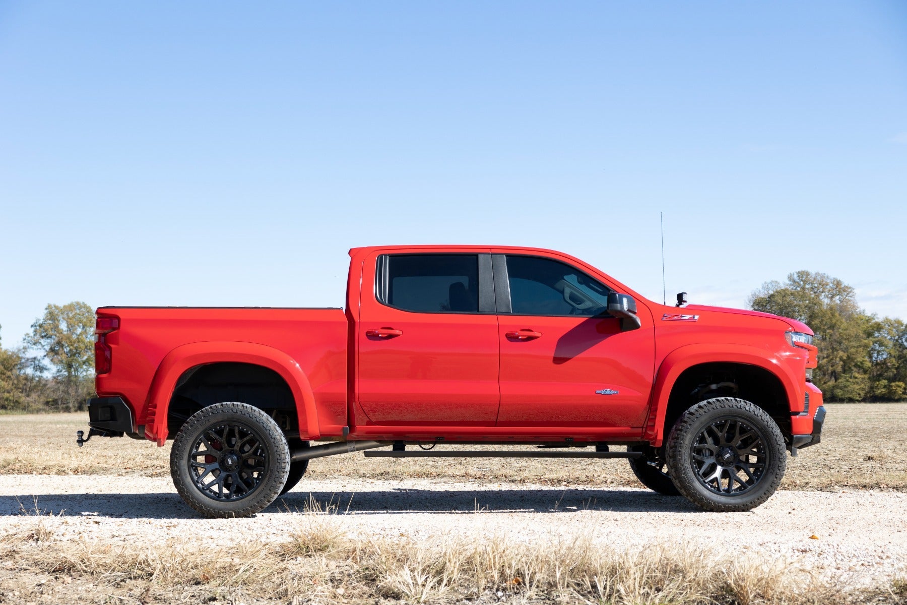 Rough Country PSR51920 Lighted Power Running Boards for 19-24 Silverado Sierra 1500 2500 HD 3500 HD (No Drill)