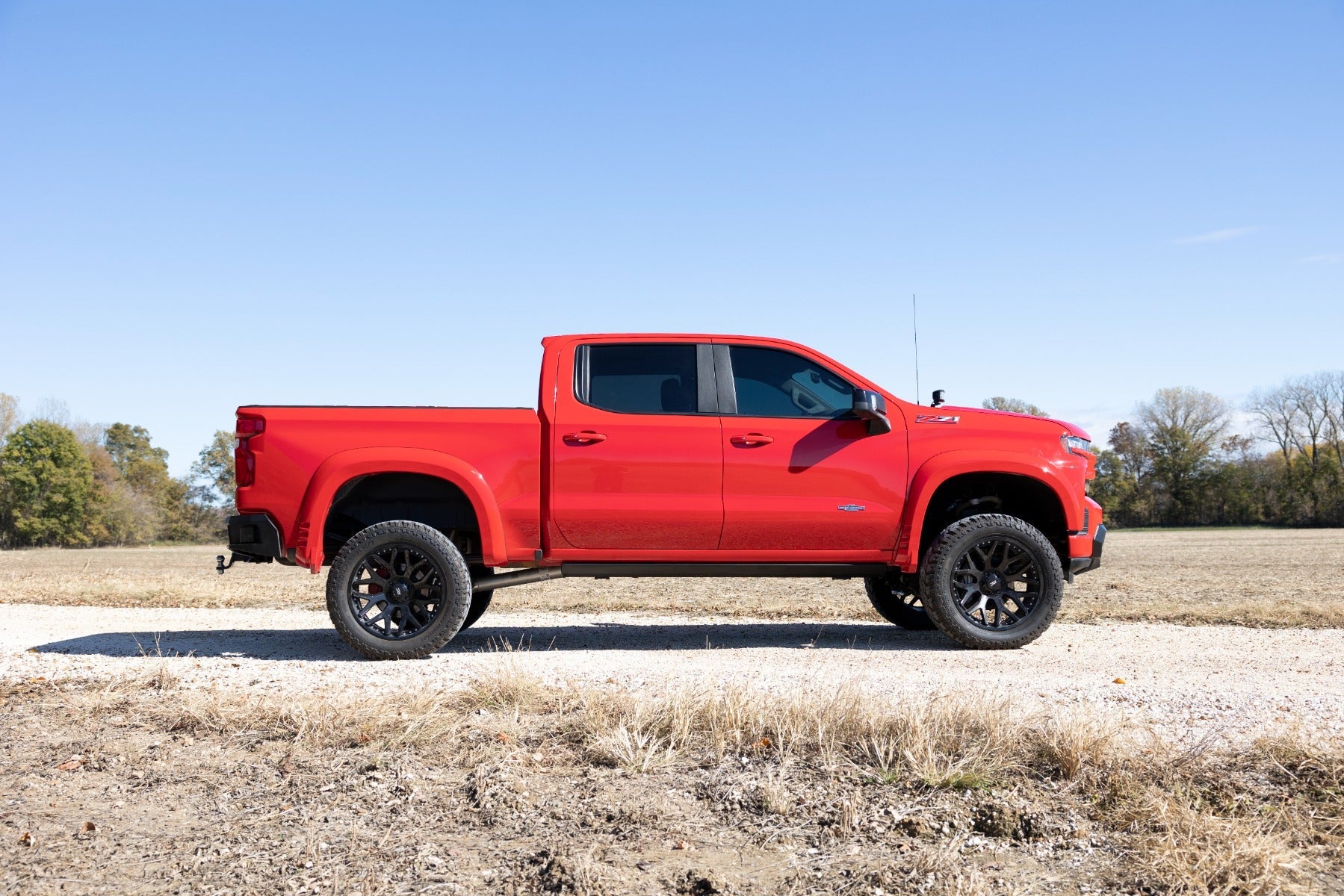 Rough Country PSR51920 Lighted Power Running Boards for 19-24 Silverado Sierra 1500 2500 HD 3500 HD (No Drill)