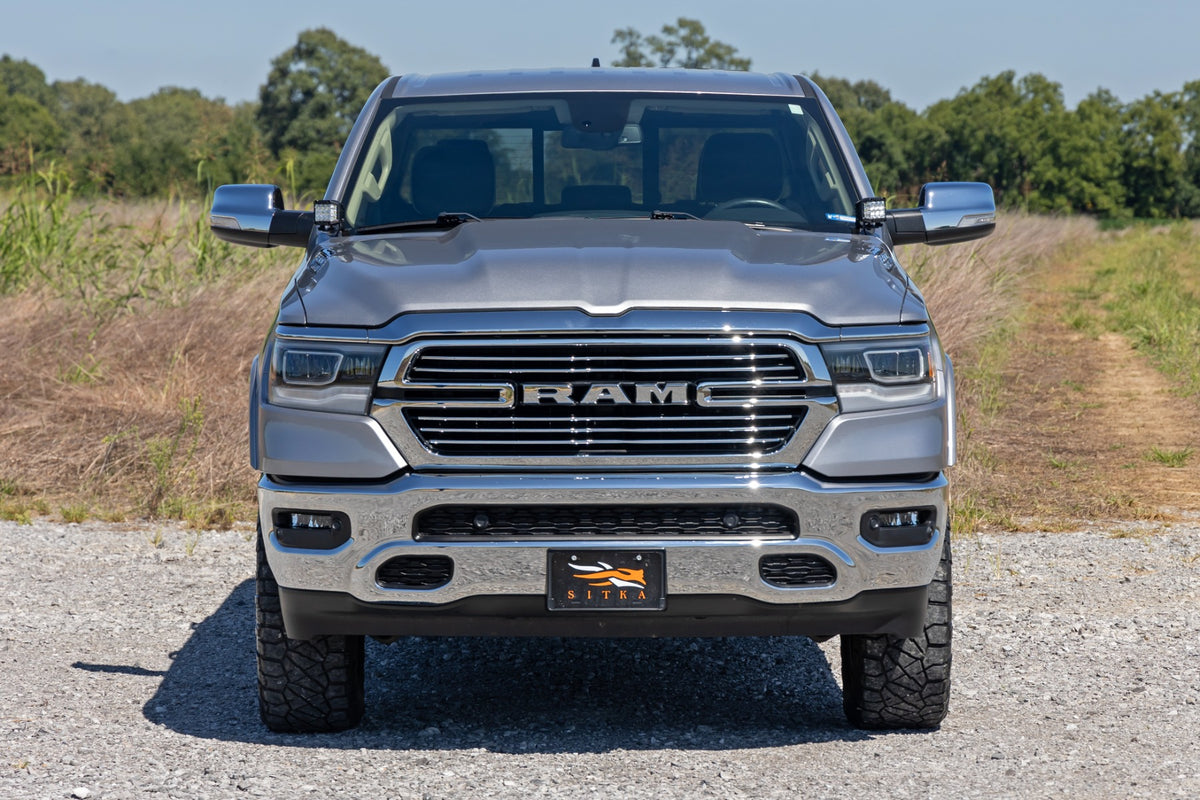 LED Light Kit | Ditch Mount | 2" Black Pair | Spot | Ram 1500 2WD/4WD (19-26)