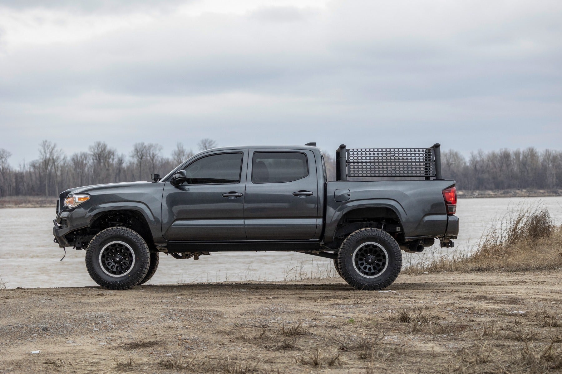 Rough Country PSR652110 Lighted Power Running Boards for 2005-2023 Tacoma Double Cab (No Drill)