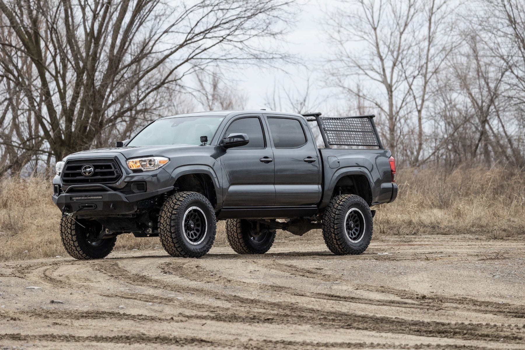 Rough Country PSR652110 Lighted Power Running Boards for 2005-2023 Tacoma Double Cab (No Drill)