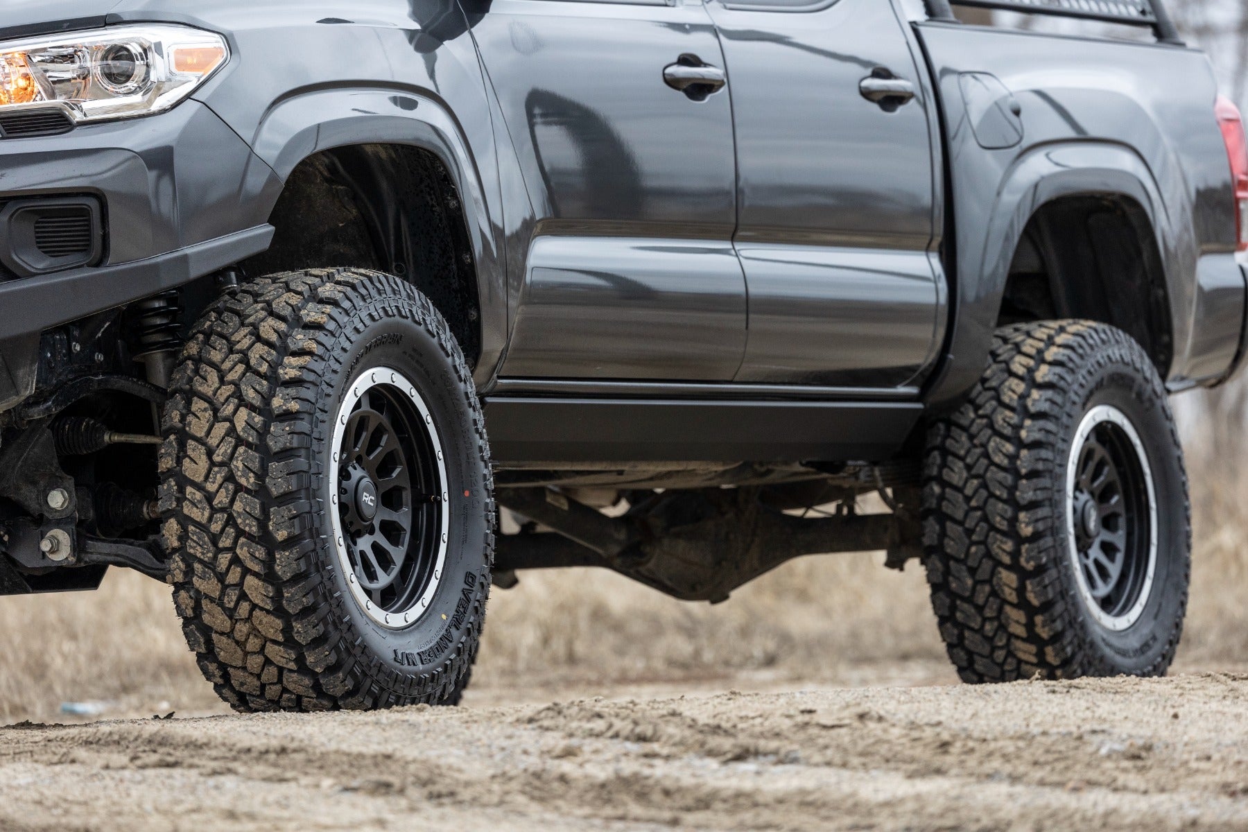 Rough Country PSR652110 Lighted Power Running Boards for 2005-2023 Tacoma Double Cab (No Drill)