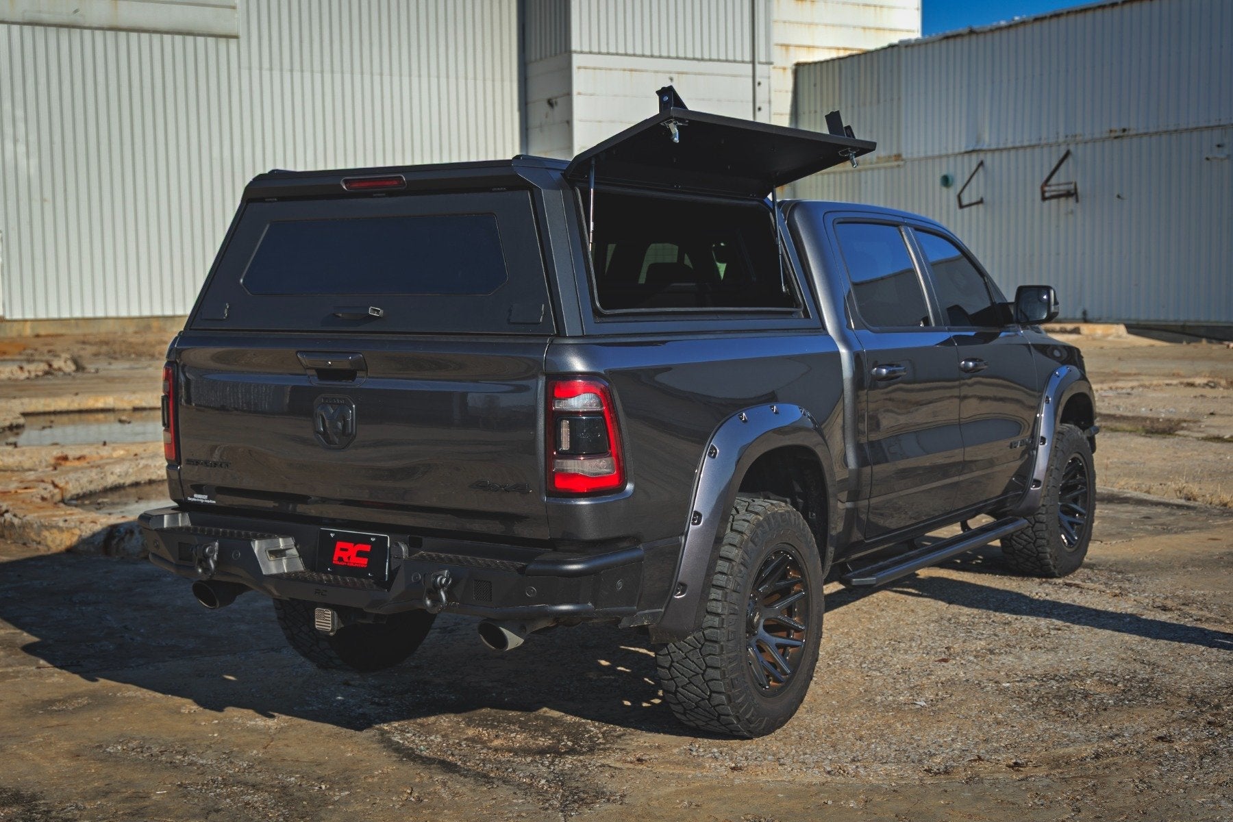 Rough Country Retractable Truck Bed Step for 2010-2018 Ram 1500