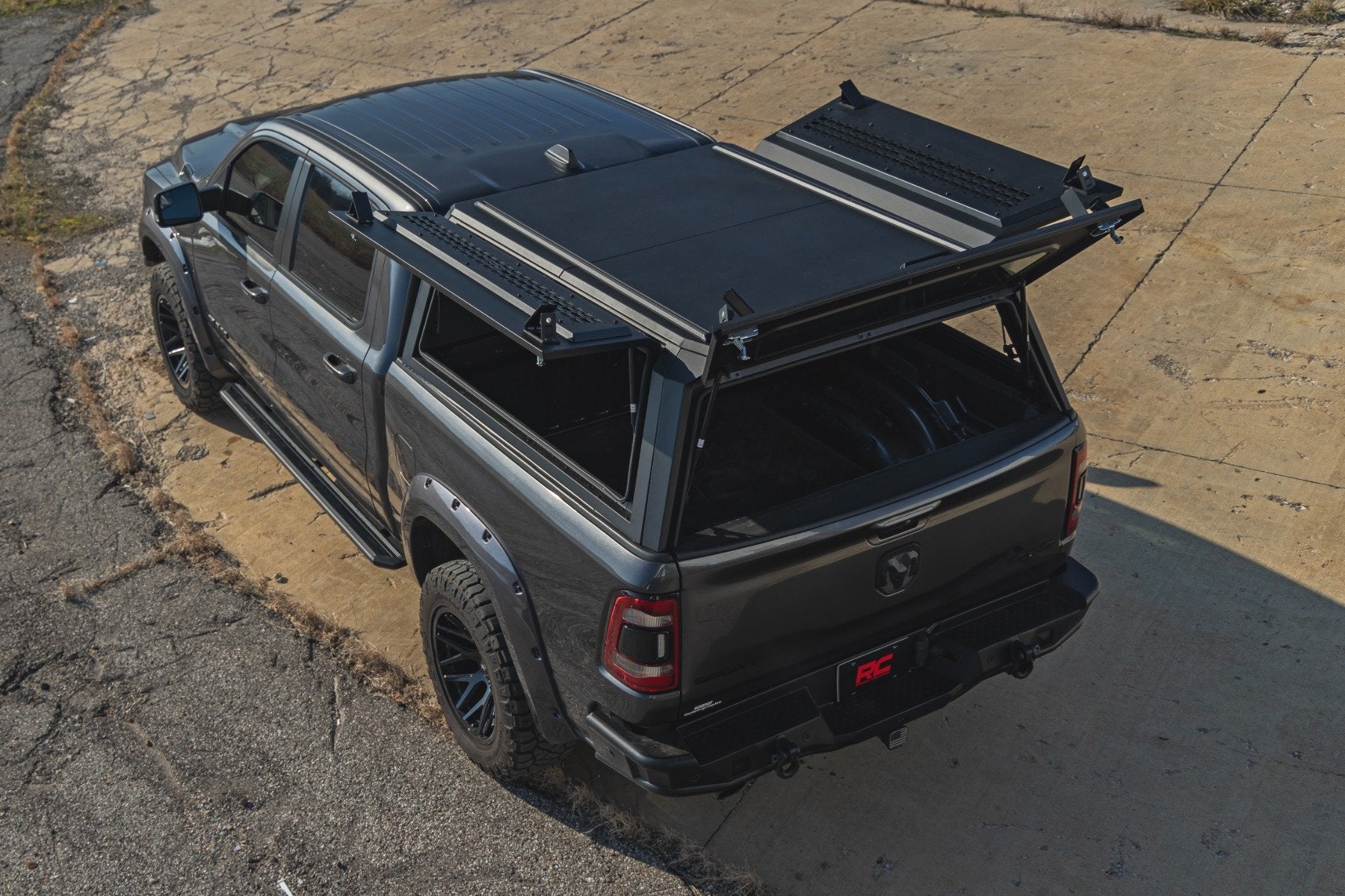 Rough Country Retractable Truck Bed Step for 2010-2018 Ram 1500