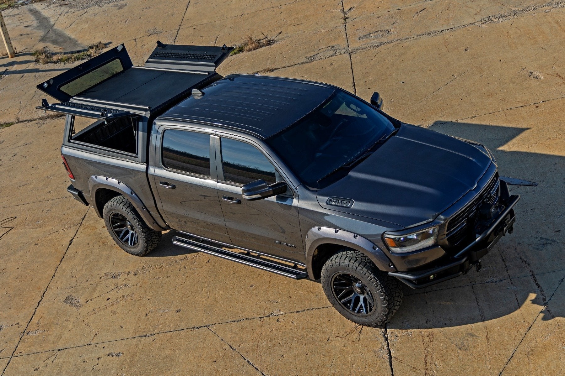 Rough Country Retractable Truck Bed Step for 2010-2018 Ram 1500