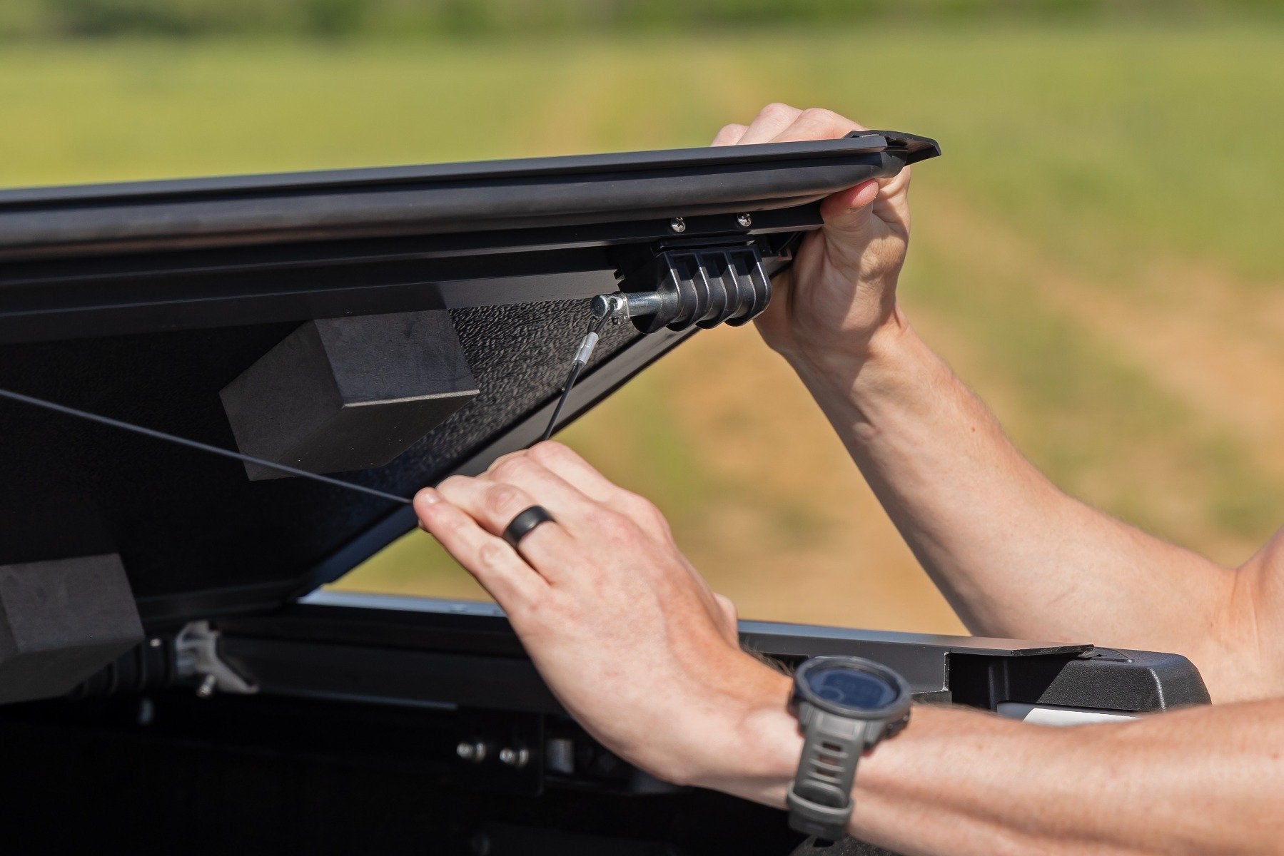 Rough Country Aluminum Low Profile Tonneau Bed Cover for 2024-2026 Toyota Tacoma