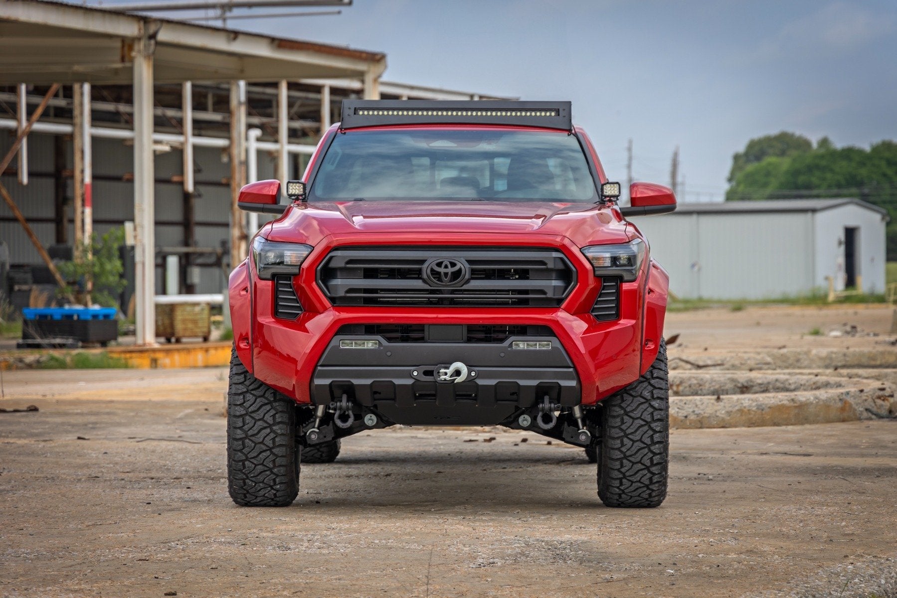 RC Hidden Winch Mount Bumper & Skid Plate for 2024-Present Toyota Tacoma