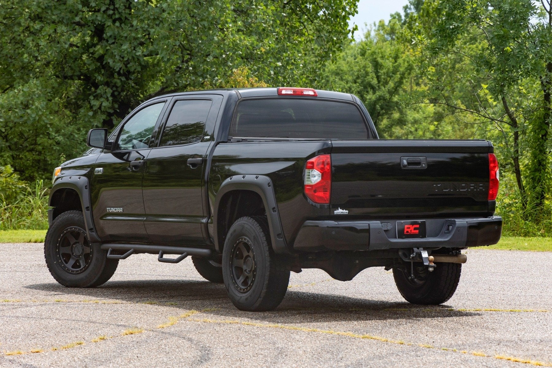 Rough Country Bolt on Cab Length Nerf Steps for 2007-2021 Toyota Tundra CrewMax