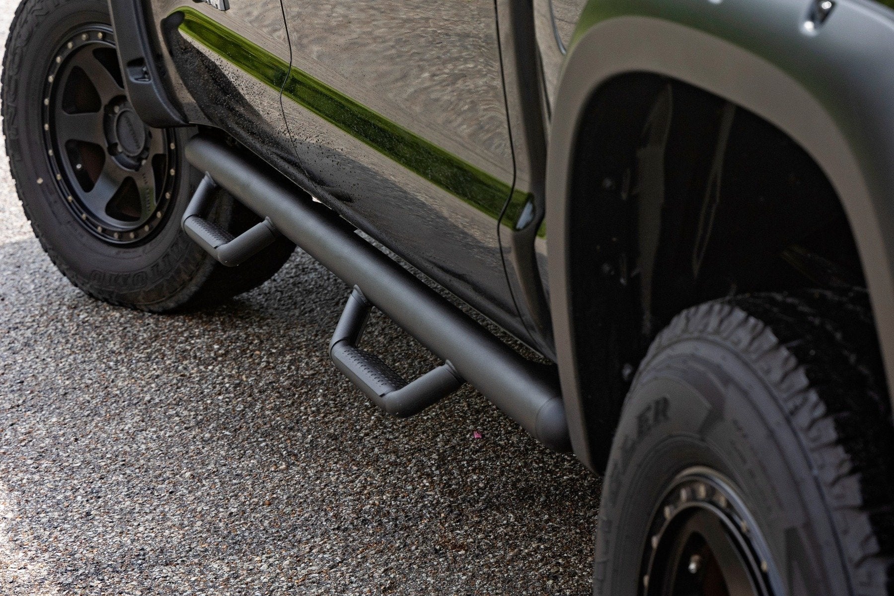Rough Country Bolt on Cab Length Nerf Steps for 2007-2021 Toyota Tundra CrewMax