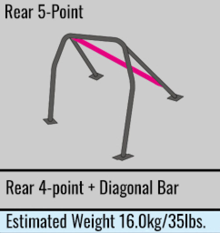 Cusco Steel Roll Cage 5 Point 2 Passenger 2015 Subaru WRX / STI