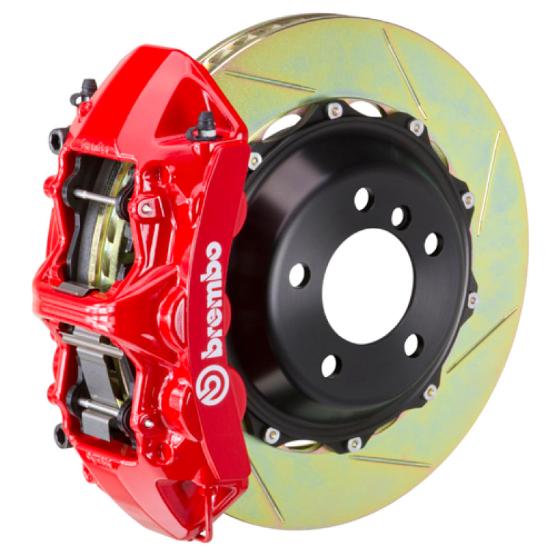 Brembo 12-14 328i Excl xDrive/M-Sport Brakes Fr GT BBK 6 Pist Cast 355x32 2pc Rotor Slot Type1-Red