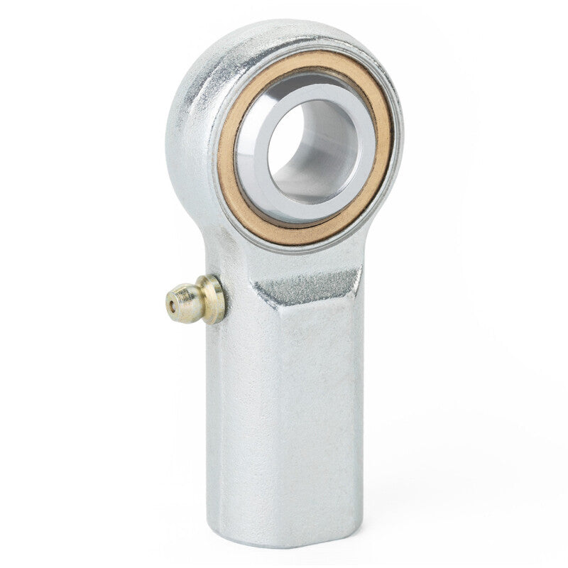 QA1 V Series 3-Pc Rod End - Female/Right Hand - .4375in Bore x 7/16-20 w/Zerk - Carbon Steel