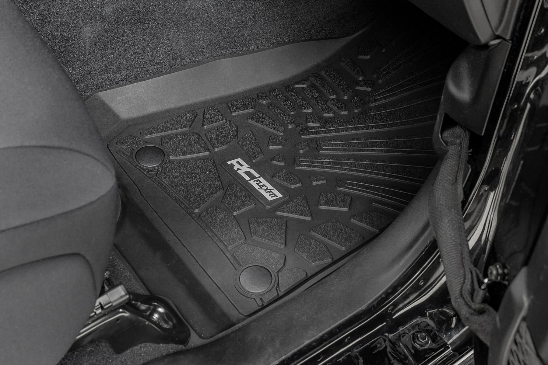 Flex Fit Floor Mats | FR & RR | 4 Door | Jeep Wrangler Unlimited 4WD (18-26)