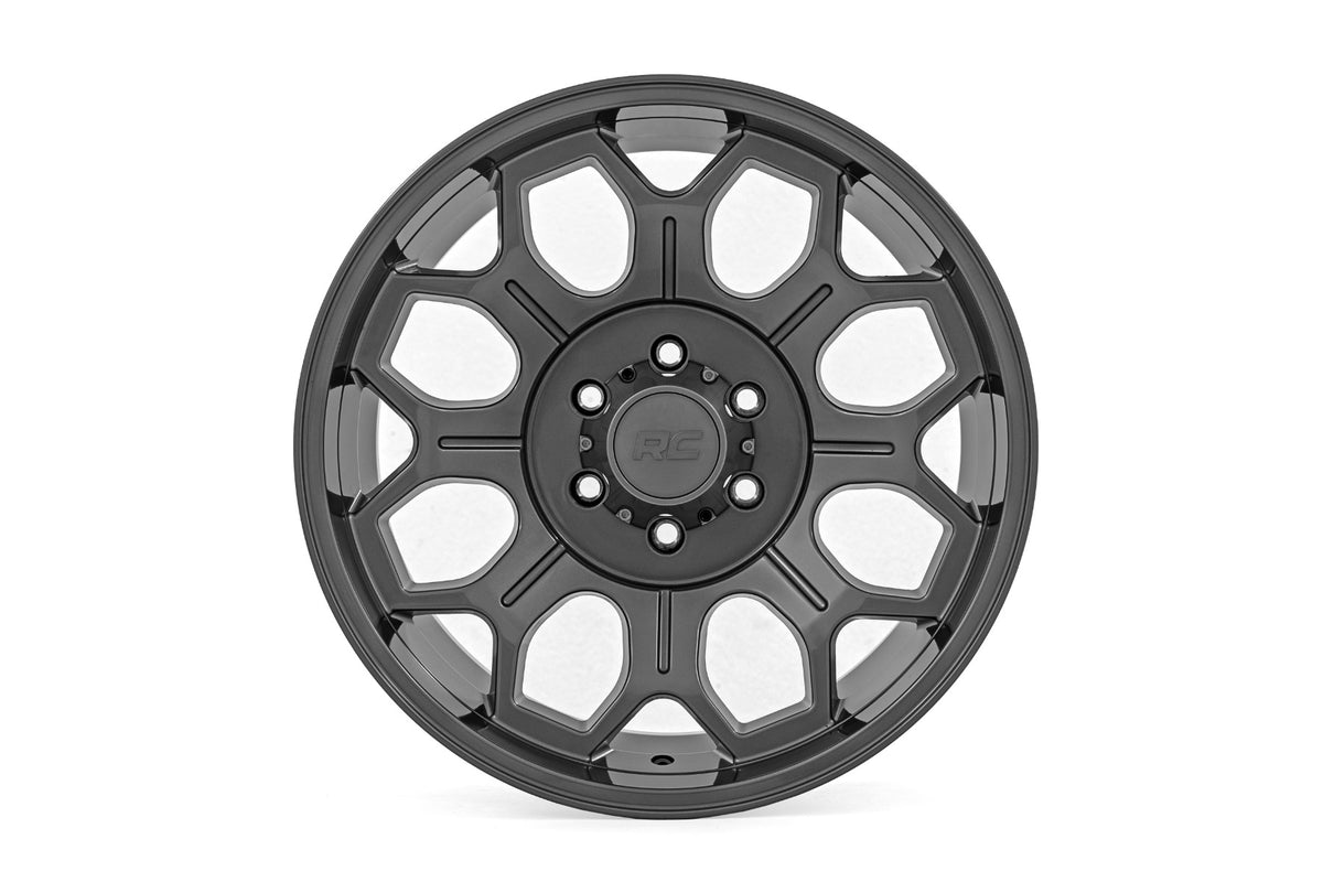 Rough Country 77 Series Wheel | One-Piece | Gunmetal Gray | 20x9 | 6x135 | +18mm