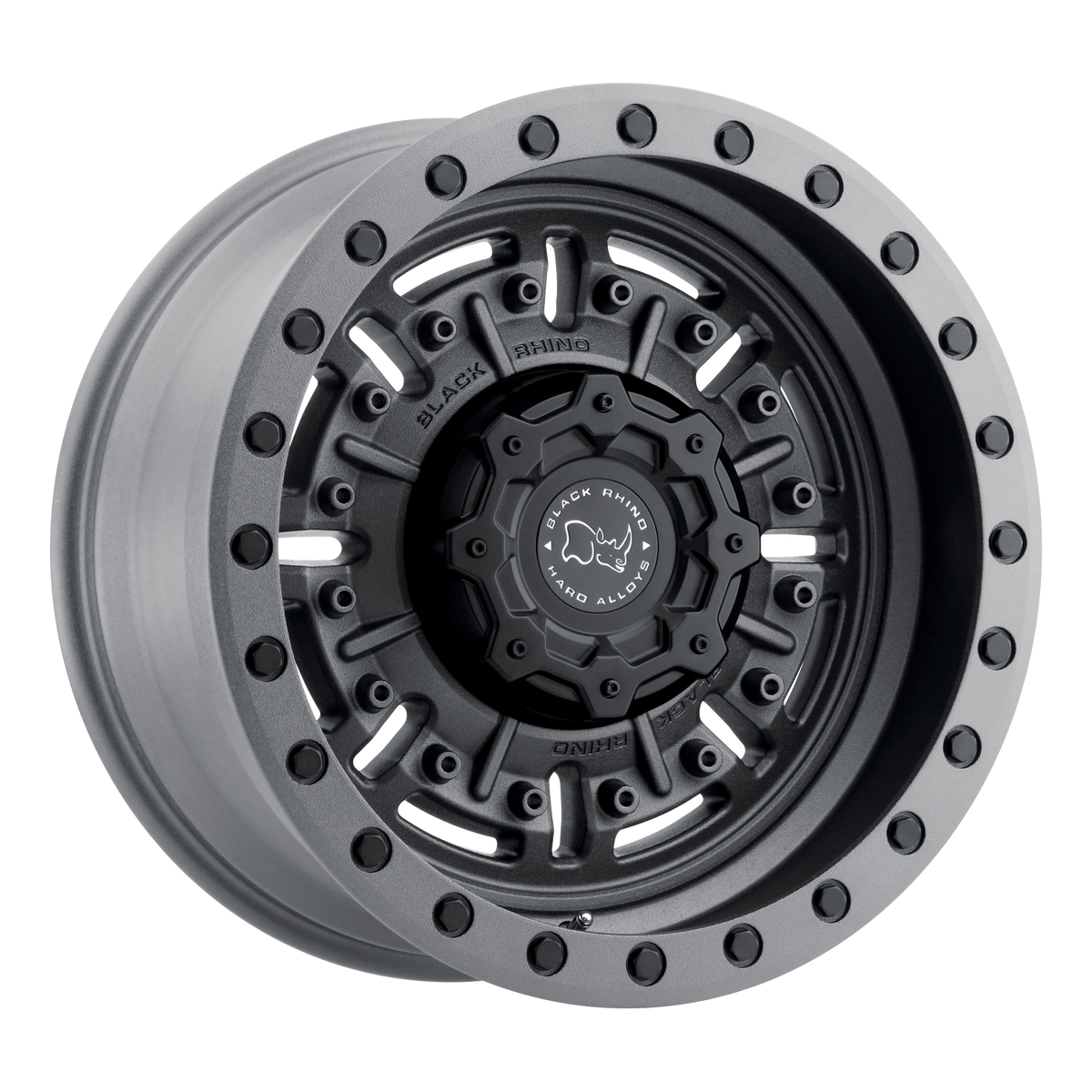 Black Rhino ABRAMS Textured Matte Gunmetal wheel view 2