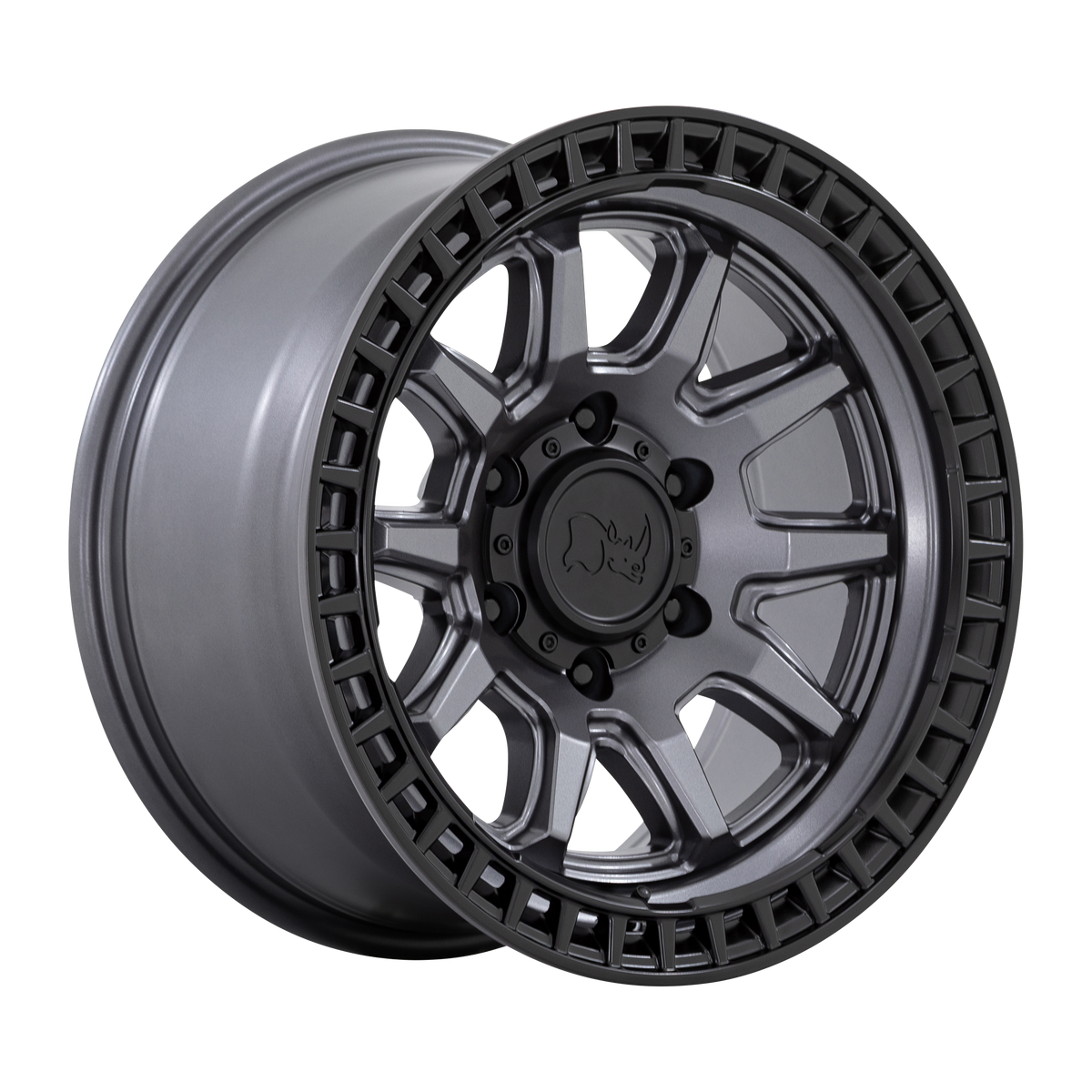 Black Rhino CALICO Matte Gunmetal W/ M-Black Lip wheel