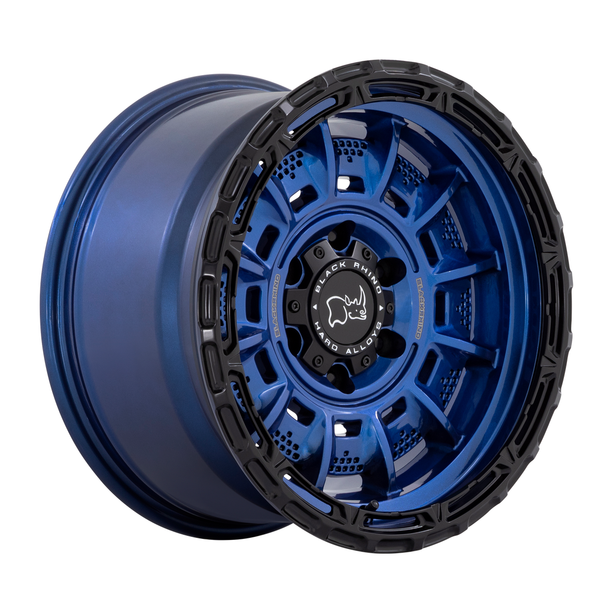 Black Rhino LEGION Cobalt Blue W/ Black Lip wheel